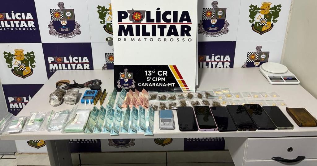 Faccionados são presos em flagrante pela Polícia Militar com 30 porções de drogas e munições - 